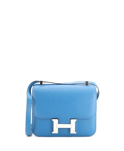 Pre-owned Pre-owned Hermes  Hermes 23 Constance Bag Epsom In Blue