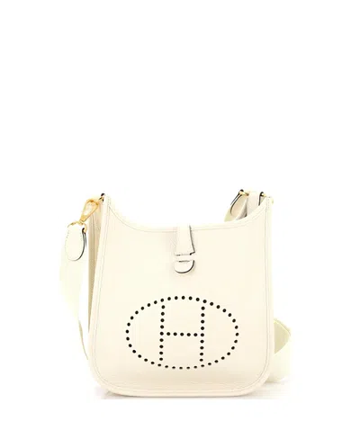Pre-owned Pre-owned Hermes  Hermes 23 Evelyne Bag Gen Iii Clemence In Neutral