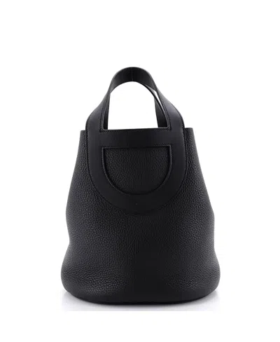 Pre-owned Pre-owned Hermes  Hermes 23 In-the-loop Bag Clemence With Swift In Black