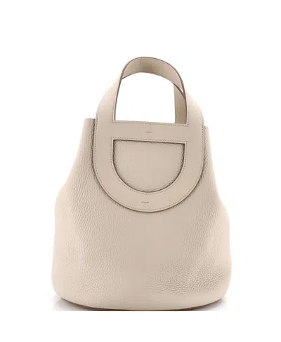Pre-owned Pre-owned Hermes  Hermes 23 In-the-loop Bag Clemence With Swift In Neutral