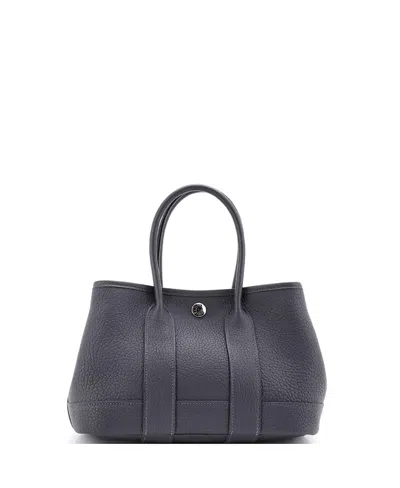 Pre-owned Pre-owned Hermes  Hermes 23 Neo Garden Party Tote Leather In Gray