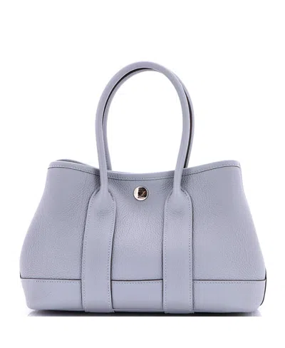 Pre-owned Pre-owned Hermes  Hermes 23 Neo Garden Party Tote Leather In Gray