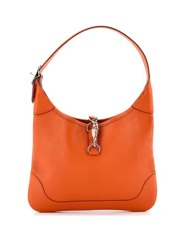 Pre-owned Pre-owned Hermes  Hermes 23 Trim Bag Chevre De Coromandel In Orange