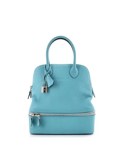 Pre-owned Pre-owned Hermes  Hermes 24 Bolide Secret Bag Swift In Blue