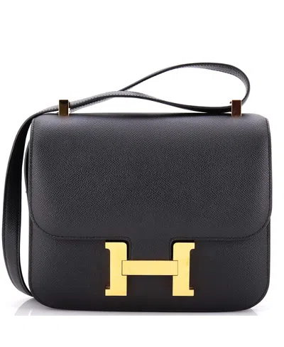 Pre-owned Pre-owned Hermes  Hermes 24 Constance Bag Epsom In Black