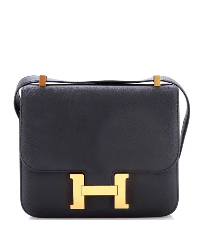 Pre-owned Pre-owned Hermes  Hermes 24 Constance Bag Epsom In Black
