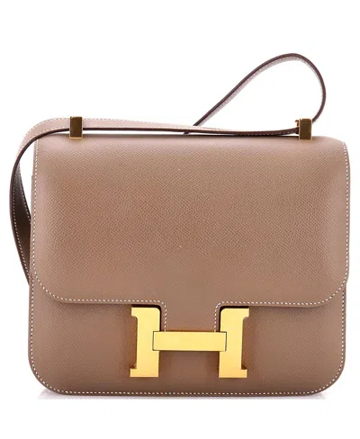 Pre-owned Pre-owned Hermes  Hermes 24 Constance Bag Epsom In Gray