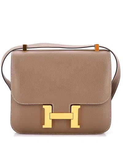 Pre-owned Pre-owned Hermes  Hermes 24 Constance Bag Epsom In Gray