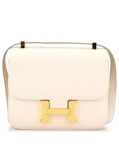 Pre-owned Pre-owned Hermes  Hermes 24 Constance Bag Epsom In Neutral