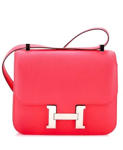 Pre-owned Pre-owned Hermes  Hermes 24 Constance Bag Epsom In Pink