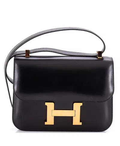 Pre-owned Pre-owned Hermes  Hermes 24 Constance Nm Bag Box Calf In Black