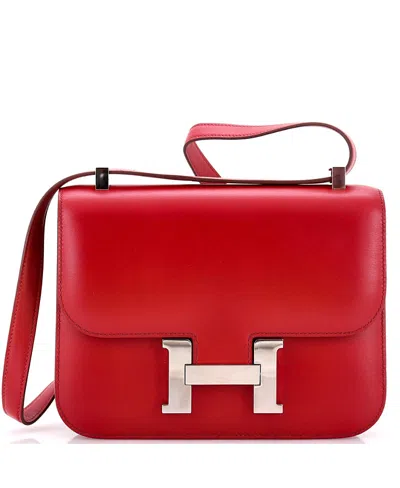Pre-owned Pre-owned Hermes  Hermes 24 Constance Nm Bag Box Calf In Burgundy