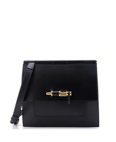 Pre-owned Pre-owned Hermes  Hermes 24 Sacabar Shoulder Bag Epsom And Swift In Black