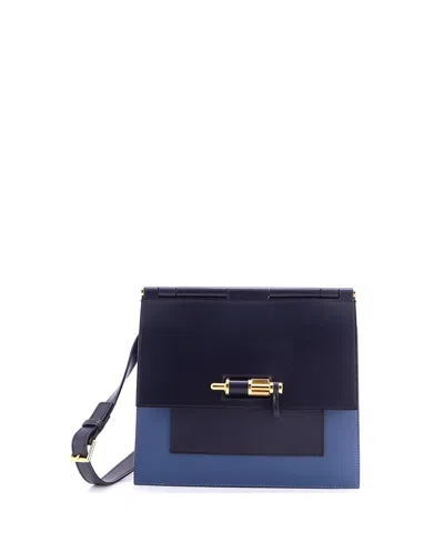 Pre-owned Pre-owned Hermes  Hermes 24 Sacabar Shoulder Bag Epsom And Swift In Blue