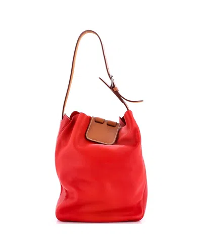 Pre-owned Pre-owned Hermes  Hermes 24 Virevolte Bag Swift With Clemence In Red