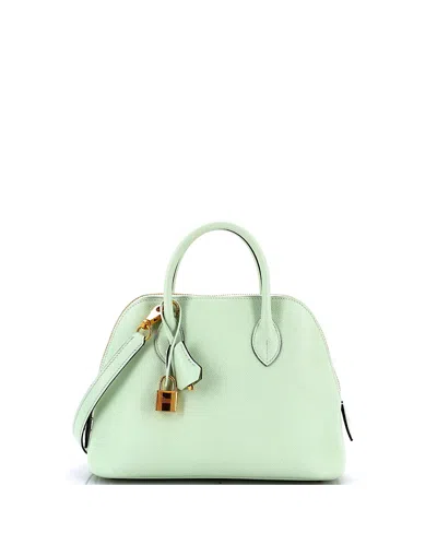 Pre-owned Pre-owned Hermes  Hermes 25 Bolide 1923 Bag Epsom In Green