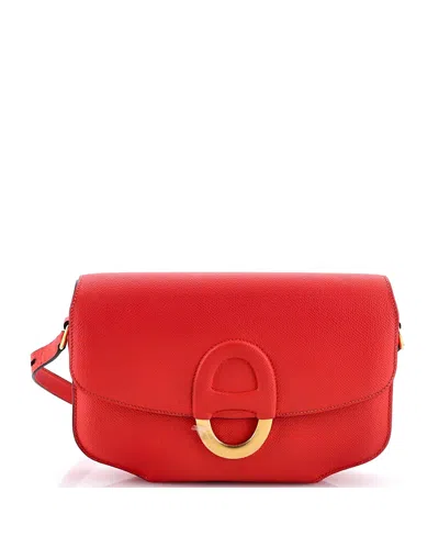 Pre-owned Pre-owned Hermes  Hermes 25 Cherche Midi Shoulder Bag Epsom In Red
