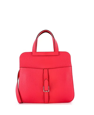 Pre-owned Pre-owned Hermes  Hermes 25 Halzan Bag Clemence In Pink