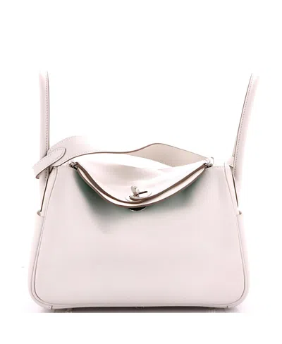 Pre-owned Pre-owned Hermes  Hermes 26 Lindy Bag Verso Swift In Gray