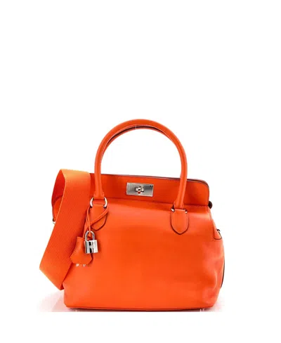 Pre-owned Pre-owned Hermes  Hermes 26 Toolbox Bag Swift In Orange