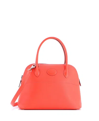 Pre-owned Pre-owned Hermes  Hermes 27 Bolide Bag Epsom In Red