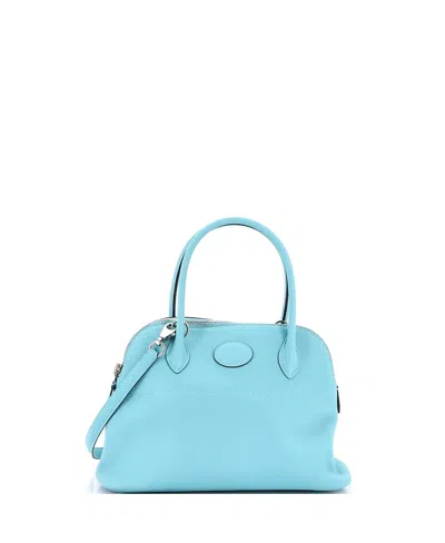 Pre-owned Pre-owned Hermes  Hermes 27 Bolide Bag Swift In Blue