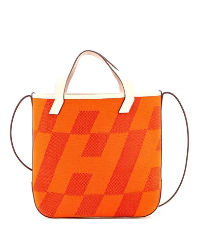 Pre-owned Pre-owned Hermes  Hermes 27 Cabas H En Biais Tote Canvas With Leather