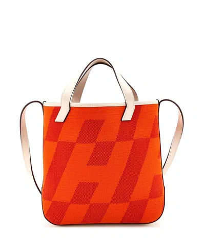 Pre-owned Pre-owned Hermes  Hermes 27 Cabas H En Biais Tote Canvas With Leather