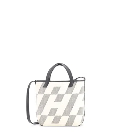Pre-owned Pre-owned Hermes  Hermes 27 Cabas H En Biais Tote Canvas With Leather In Black/ Black/ Natural