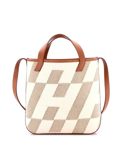 Pre-owned Pre-owned Hermes  Hermes 27 Cabas H En Biais Tote Canvas With Leather In Brown