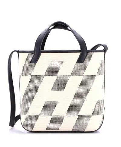 Pre-owned Pre-owned Hermes  Hermes 27 Cabas H En Biais Tote Canvas With Leather In Multi