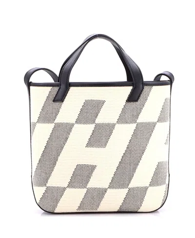 Pre-owned Pre-owned Hermes  Hermes 27 Cabas H En Biais Tote Canvas With Leather In Multi