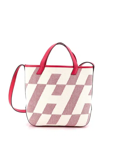Pre-owned Pre-owned Hermes  Hermes 27 Cabas H En Biais Tote Canvas With Leather In Pink