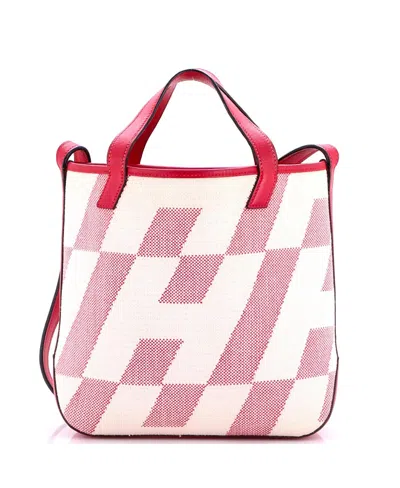 Pre-owned Pre-owned Hermes  Hermes 27 Cabas H En Biais Tote Canvas With Leather In White