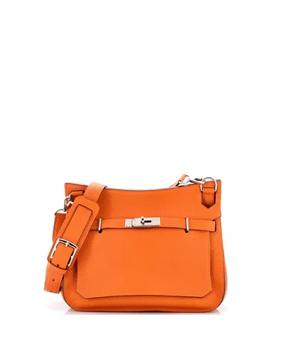 Pre-owned Pre-owned Hermes  Hermes 28 Jypsiere Bag Clemence In Orange