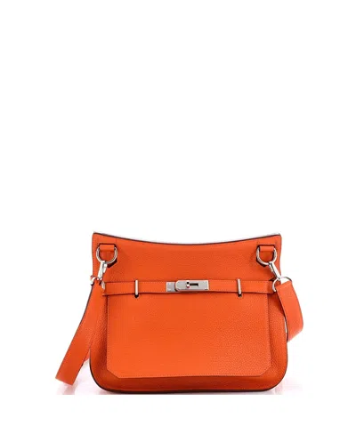 Pre-owned Pre-owned Hermes  Hermes 28 Jypsiere Bag Clemence In Orange