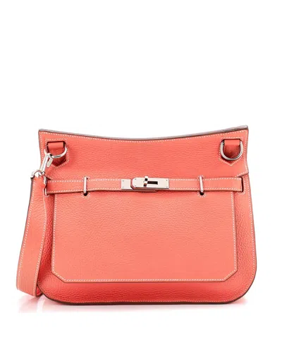Pre-owned Pre-owned Hermes  Hermes 28 Jypsiere Bag Clemence In Pink