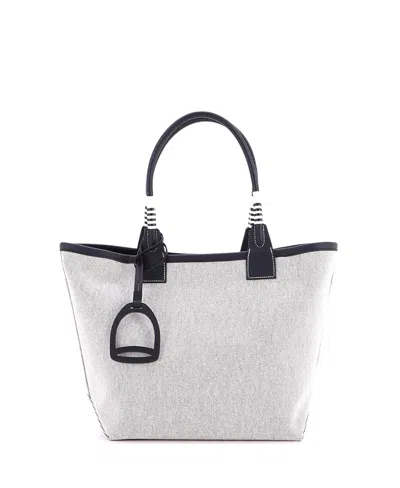 Pre-owned Pre-owned Hermes  Hermes 28 Sac Steeple Tote Toile With Leather In Black