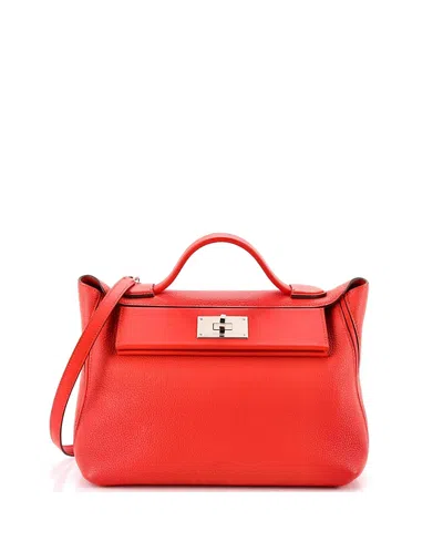 Pre-owned Pre-owned Hermes  Hermes 29 24/24 Bag Togo With Swift In Orange