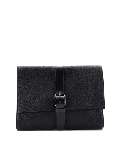 Pre-owned Pre-owned Hermes  Hermes 29 Etriviere Ii Folder Pouch Togo In Black