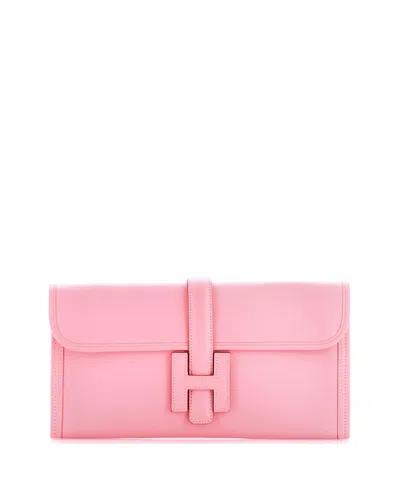 Pre-owned Pre-owned Hermes  Hermes 29 Jige Elan Clutch Epsom In Pink