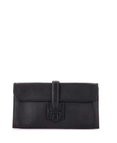 Pre-owned Pre-owned Hermes  Hermes 29 Jige Elan Clutch Swift In Black