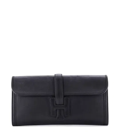 Pre-owned Pre-owned Hermes  Hermes 29 Jige Elan Clutch Swift In Black