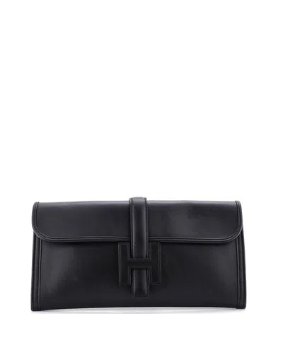 Pre-owned Pre-owned Hermes  Hermes 29 Jige Elan Clutch Swift In Black
