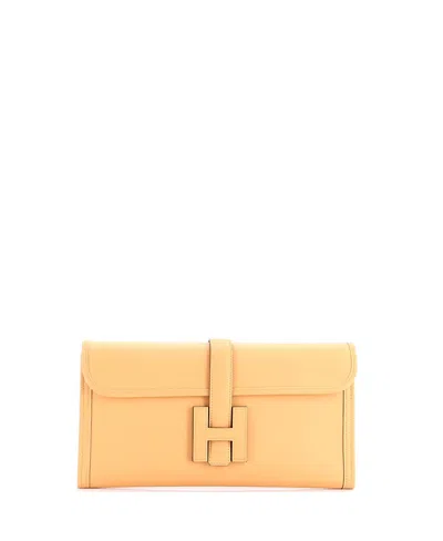 Pre-owned Pre-owned Hermes  Hermes 29 Jige Elan Clutch Swift In Brown