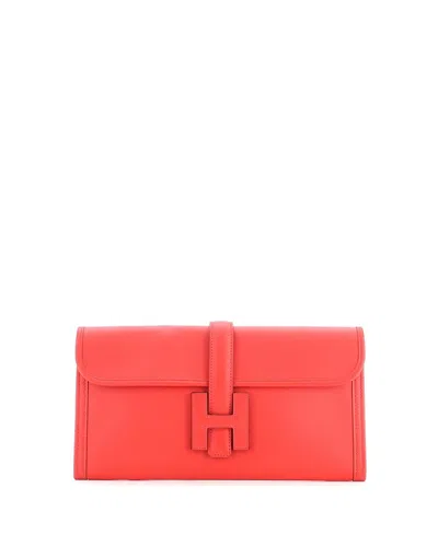 Pre-owned Pre-owned Hermes  Hermes 29 Jige Elan Clutch Swift In Red
