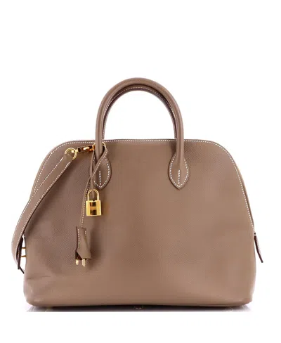 Pre-owned Pre-owned Hermes  Hermes 30 Bolide 1923 Bag Epsom In Gray