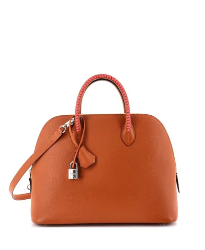 Pre-owned Pre-owned Hermes  Hermes 30 Bolide 1923 Bag Tressage Epsom In Multi