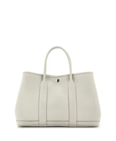 Pre-owned Pre-owned Hermes  Hermes 30 Garden Party Tote Leather In Neutral