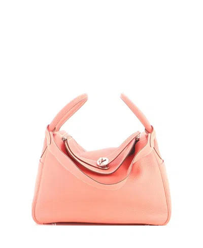 Pre-owned Pre-owned Hermes  Hermes 30 Lindy Bag Clemence In Pink